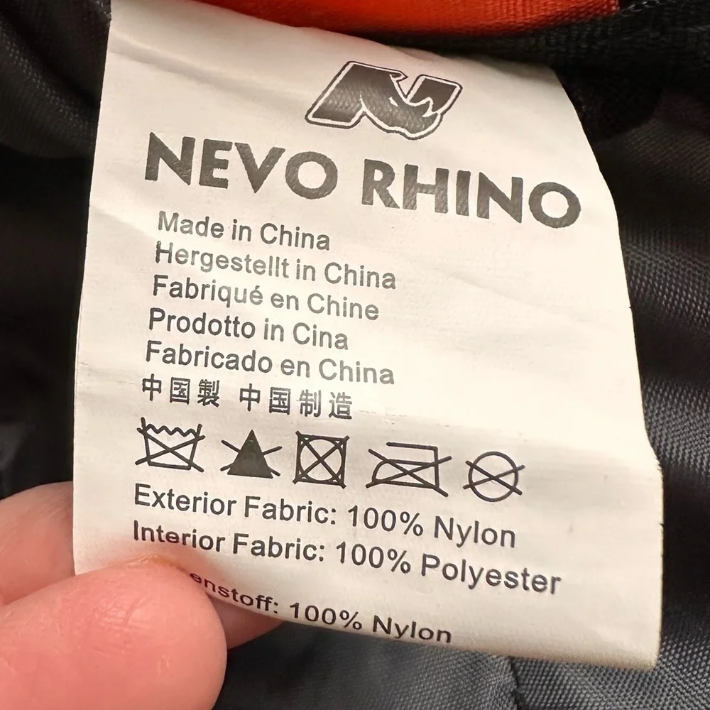 NEVO RHINO Orange/Black Hydration Backpack BLADDER & STRAW NOT INCLUDED